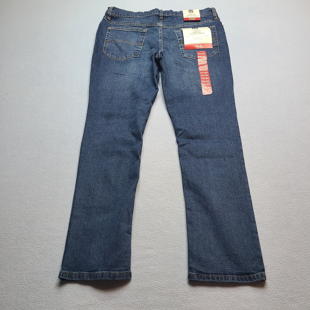Member's Mark Slim Fit Jeans Mens 34x30 Blue New Premium Stretch Denim
